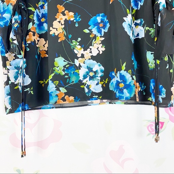 NEW Calvin Klein Floral Print Blouse XL - Picture 3 of 12